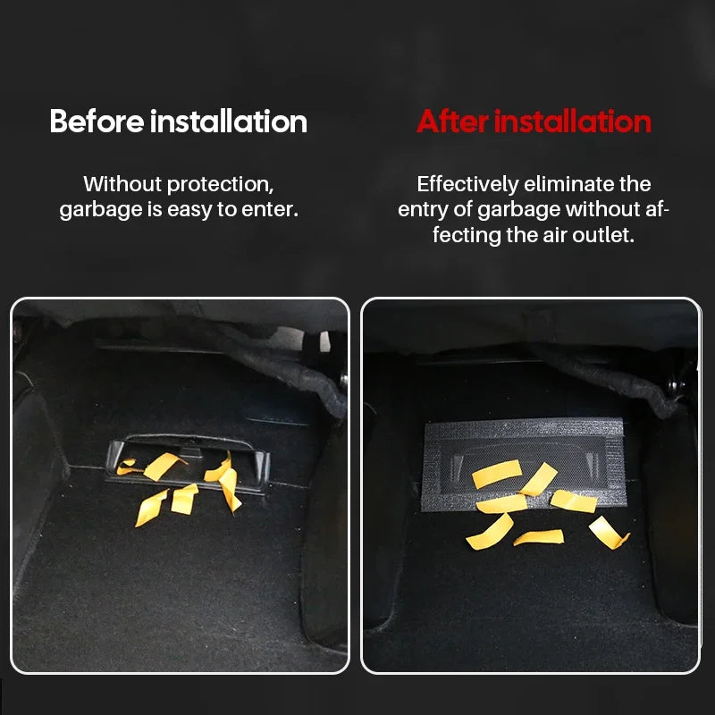 Under Seat Air Outlet Protective Vent Covers for Tesla Model Y and Model 3 (1 Pair)