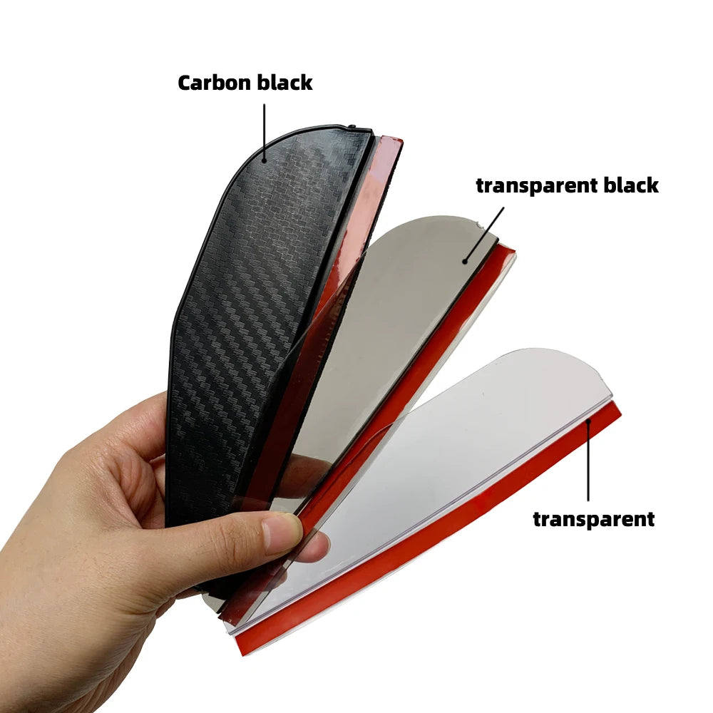 2pcs Carbon Fiber Car Rearview Mirror Rain Eyebrows