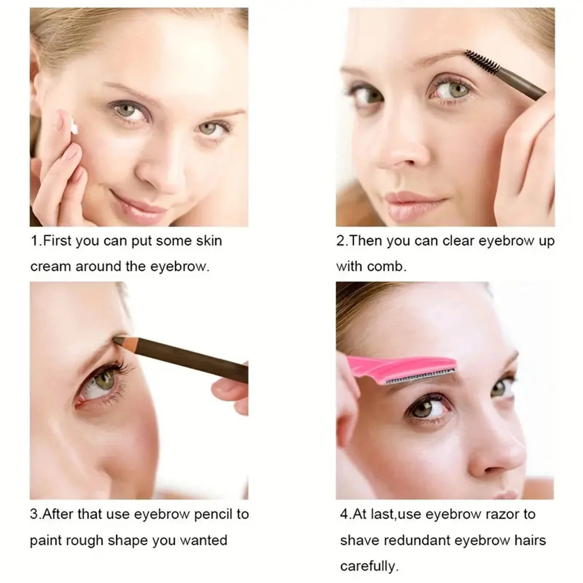 Eyebrow and Face Razor with Protective Cover for Men and Women