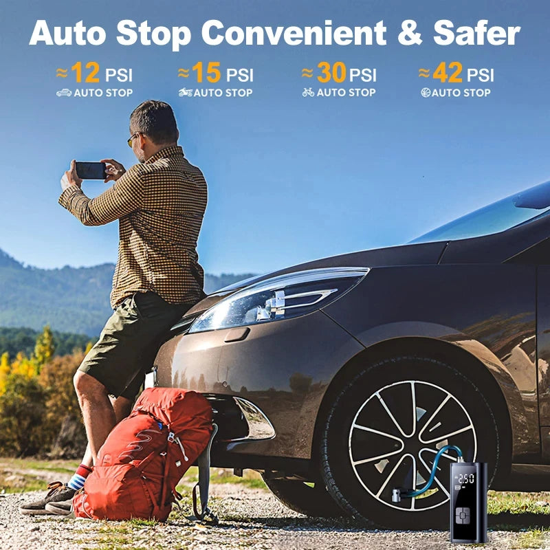 150PSI Portable Car Air Compressor and Tire Inflator