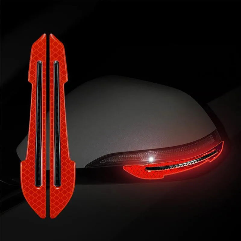 Reflective Safety Warning Stickers for Car Wheel Hubs and Door Handles