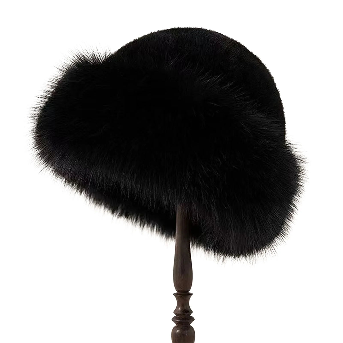 Women's Thick Faux Fur Winter Hat for Skiing and Outdoor Warmth