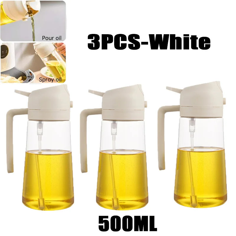 Oil Spray Bottle for Cooking and BBQ - 200/300/500ml Plastic Sprayer