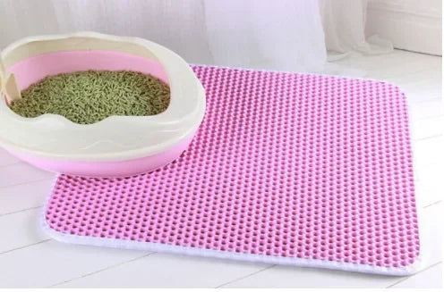 Double Layer Waterproof Non-Slip Cat Litter Mat