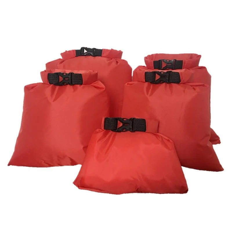 5-Piece Waterproof Dry Bag Set for Outdoor Water Sports