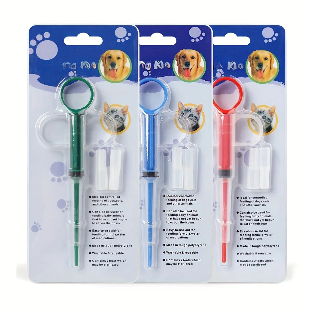 Pet Medicine Feeder Syringe with Soft Tip for Cats and Dogs